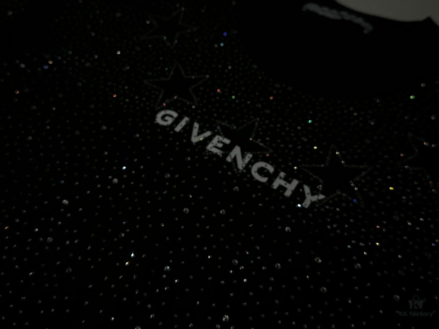 2025 New Balenciaga Rhinestone Embellished Short Sleeve T-Shirt