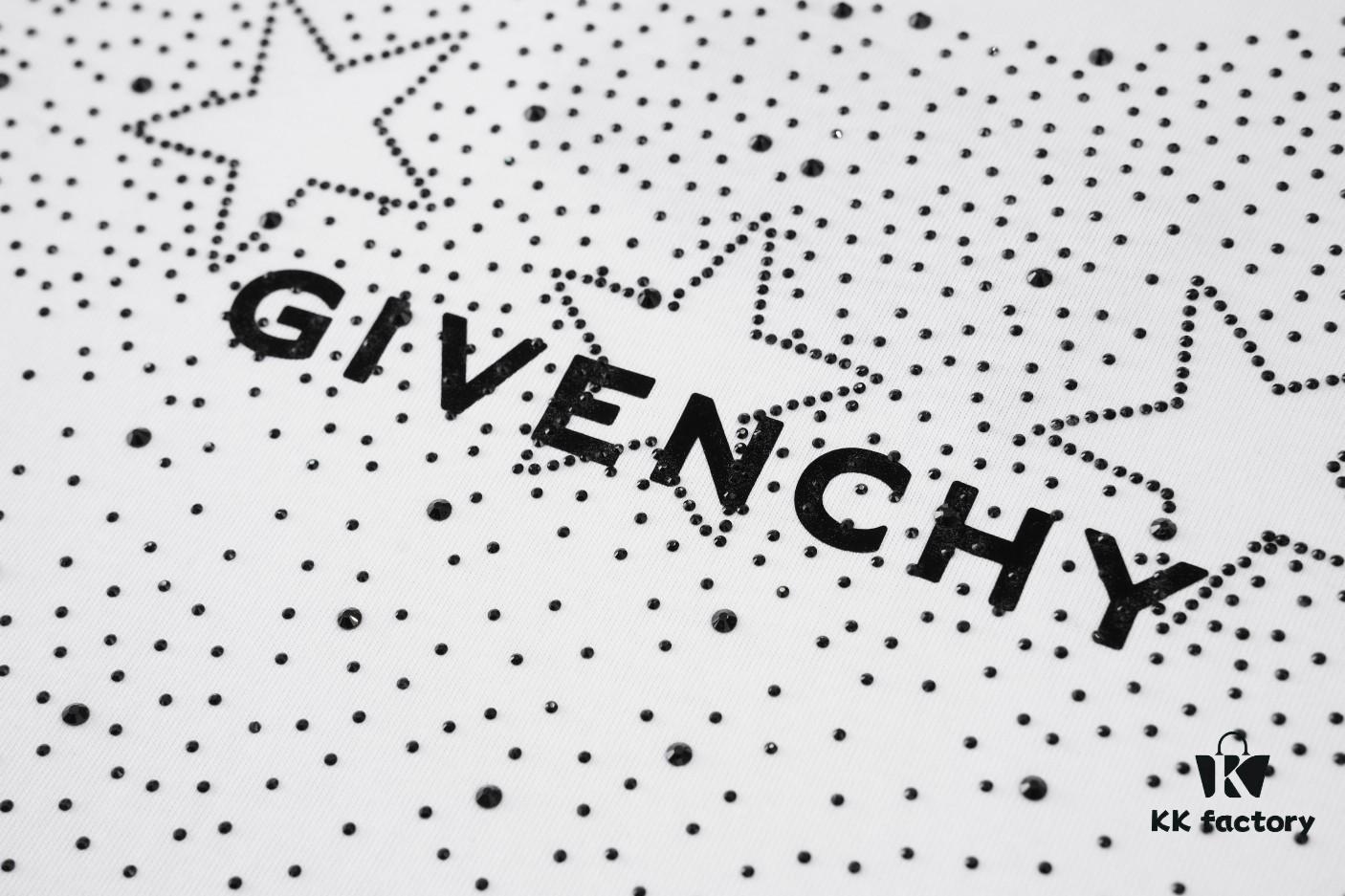 2025 New Balenciaga Rhinestone Embellished Short Sleeve T-Shirt