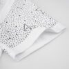 2025 New Balenciaga Rhinestone Embellished Short Sleeve T-Shirt