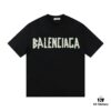 2025 New Arrival Balenciaga Yellow Tape Short Sleeve T-Shirt