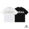 2025 New Arrival Balenciaga Yellow Tape Short Sleeve T-Shirt
