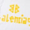 2025 New Arrival Balenciaga Yellow Tape Short Sleeve T-Shirt