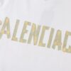 2025 New Arrival Balenciaga Yellow Tape Short Sleeve T-Shirt