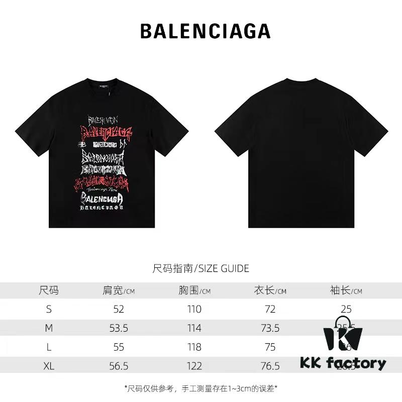 2024 New Balenciaga Short Sleeve T-Shirt