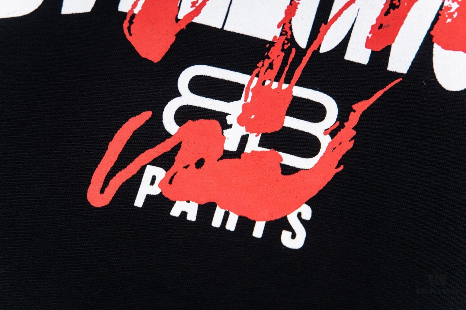 BALENCIAGA New Classic Letter Graffiti Print Casual Round Neck Short Sleeve T-Shirt