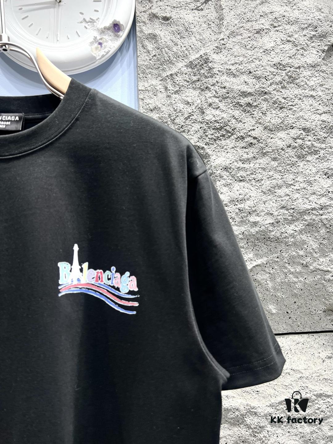 Balenciaga Wave Cola Series Short-Sleeve T-Shirt