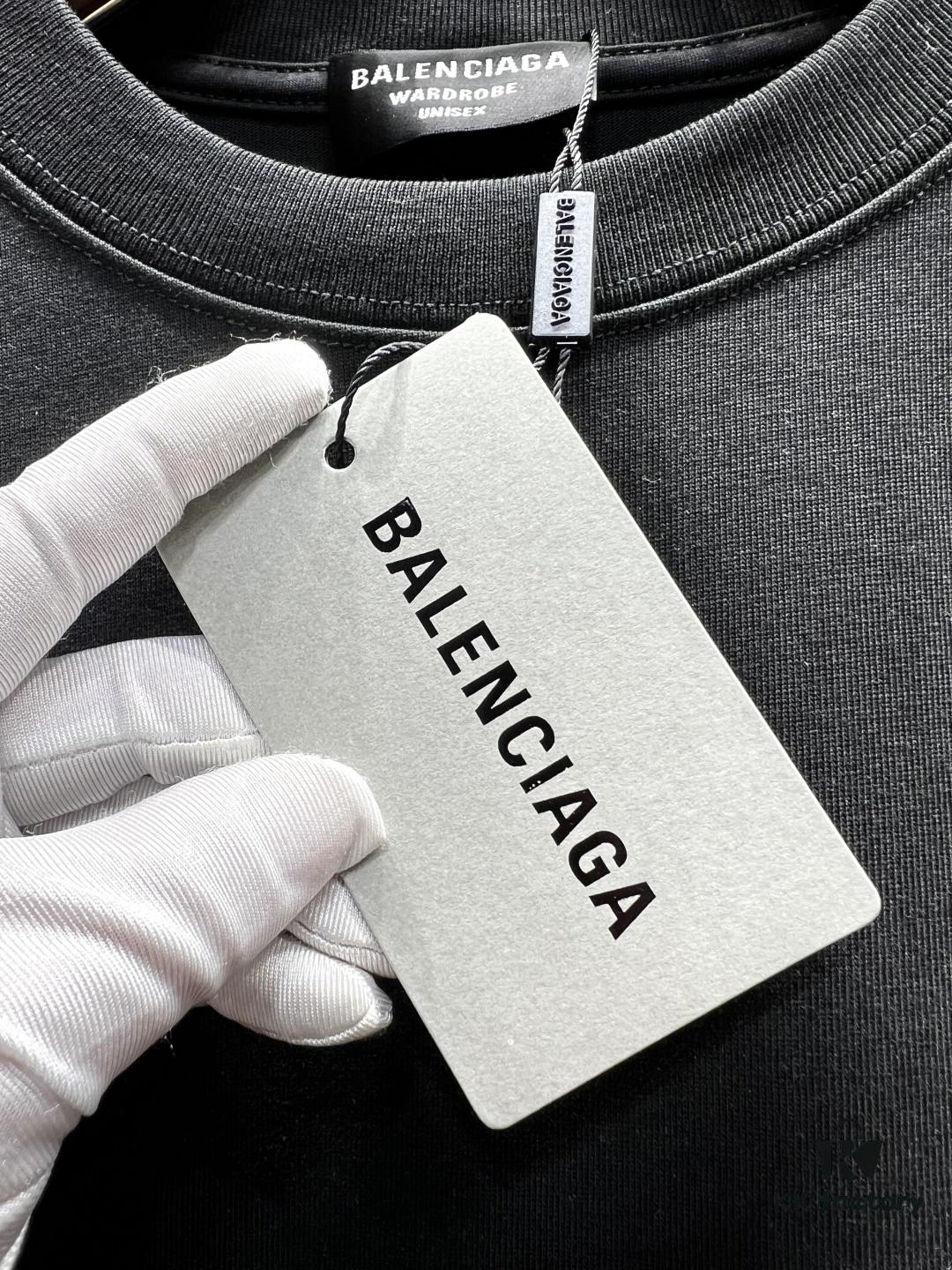 Balenciaga Wave Cola Series Short-Sleeve T-Shirt