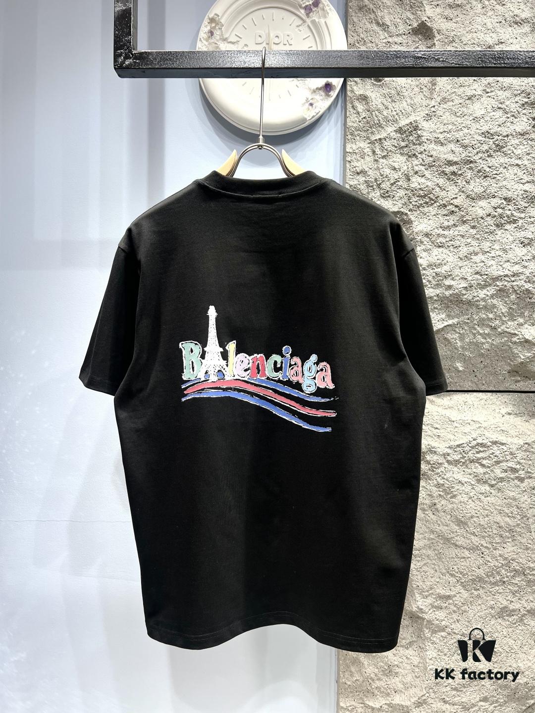 Balenciaga Wave Cola Series Short-Sleeve T-Shirt