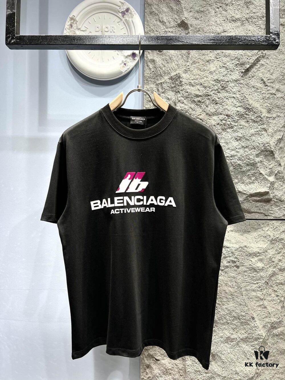 Balenciaga* Paris Fashion Spliced Logo Short Sleeve T-Shirt