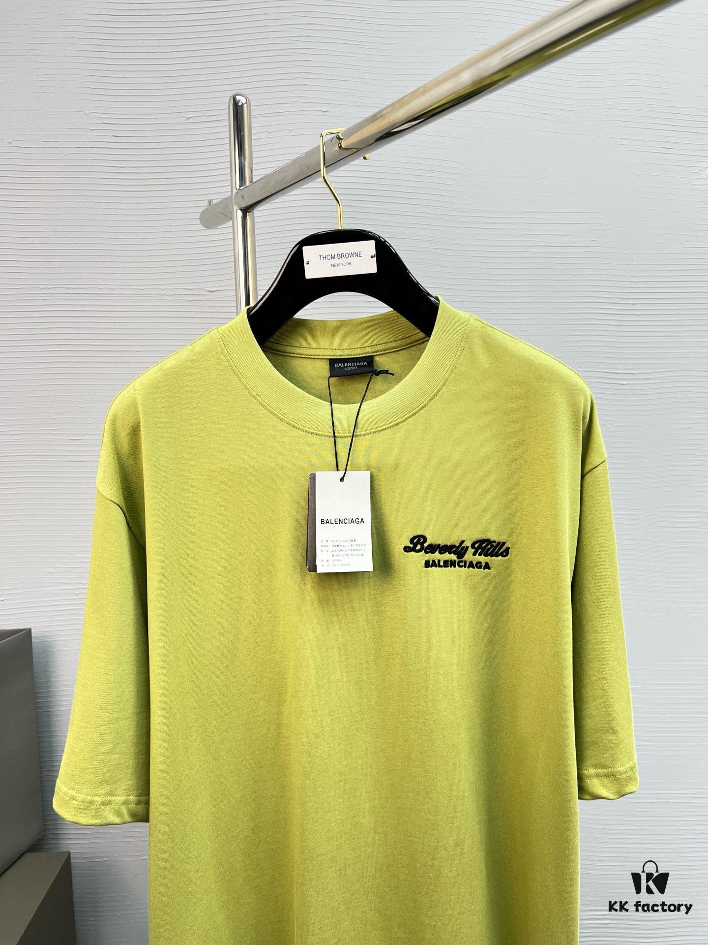 High-Quality BAL 25SS Screen-Printed Premium Craftsmanship Classic Color T-Shirt! Youthful and Vibrant Design! New Season's Featured Teddy Bear Series with Advanced Printing Technology, Made from 280g Pure Cotton Fabric – Soft, Comfortable, and Perfectly Matched with Jeans, Chinos, or Shorts for Spring and Summer