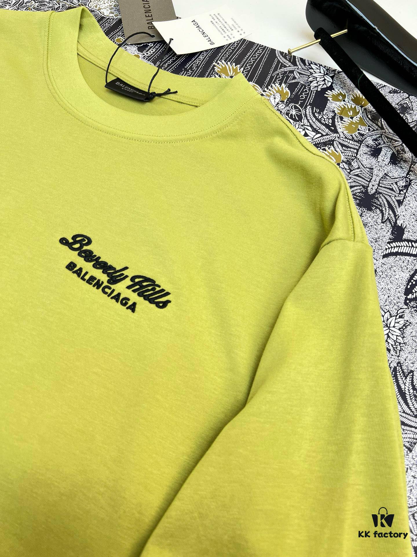 High-Quality BAL 25SS Screen-Printed Premium Craftsmanship Classic Color T-Shirt! Youthful and Vibrant Design! New Season's Featured Teddy Bear Series with Advanced Printing Technology, Made from 280g Pure Cotton Fabric – Soft, Comfortable, and Perfectly Matched with Jeans, Chinos, or Shorts for Spring and Summer