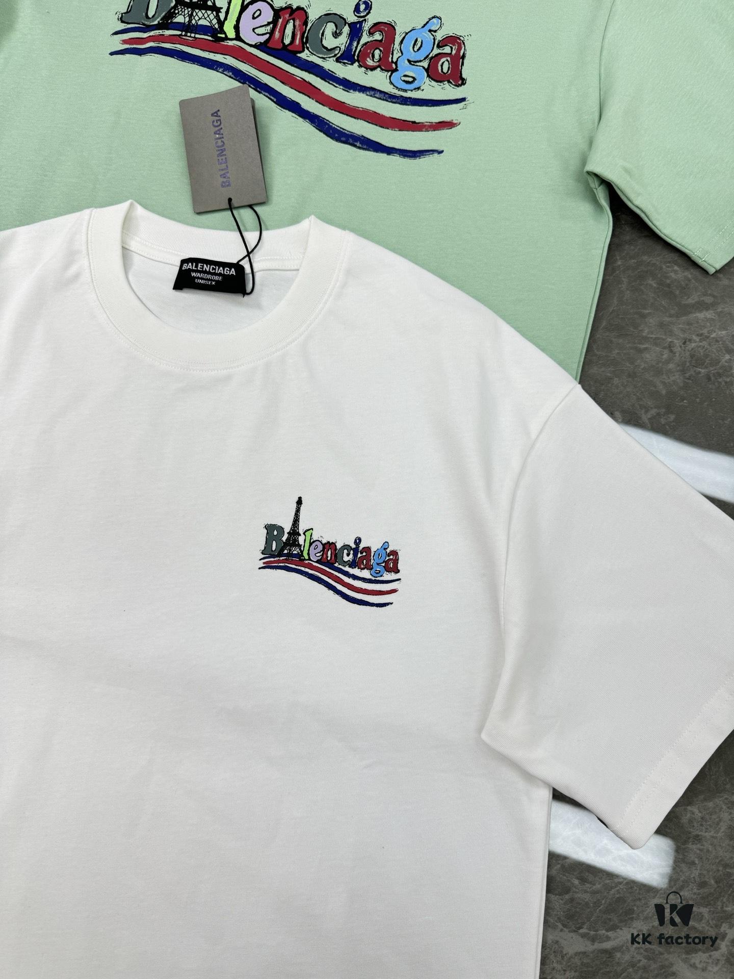 Balenciaga 25S New Coke Logo T-Shirt, Unisex Oversized Fit, 260g Pure Cotton Fabric