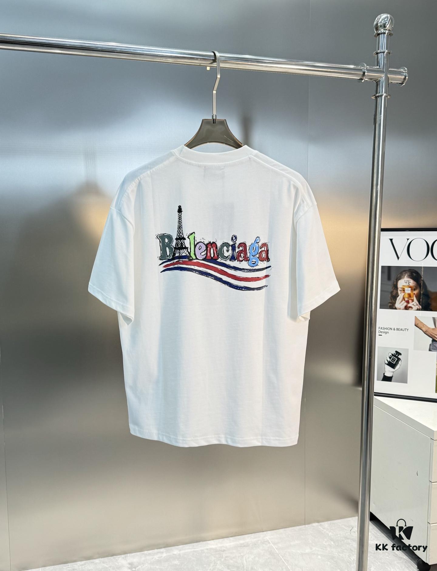 Balenciaga 25S New Coke Logo T-Shirt, Unisex Oversized Fit, 260g Pure Cotton Fabric