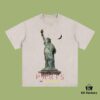 High-End Quality Balenciaga 2025 Fall Spring/Summer Collection Lady Liberty Short-Sleeve T-Shirt