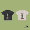 High-End Quality Balenciaga 2025 Fall Spring/Summer Collection Lady Liberty Short-Sleeve T-Shirt
