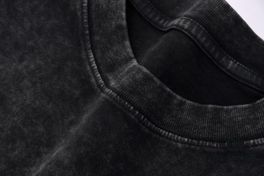 High-End Quality Balenciaga 2025 Fall Spring/Summer Collection LOGO Wall Short-Sleeve T-Shirt, Imported Kanglong Digital Direct-to-Garment Printing, Custom-Dyed Premium Streetwear, 26-Single 100% Washed 300G, Garment-Dyed and Washed Snowflake Finish, OS Loose Fit Unisex