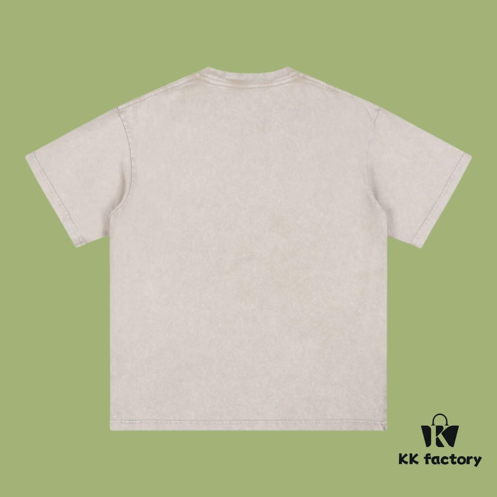 High-Quality Balenciaga 2025 Fall Spring/Summer Collection LOGO Wall Graphic Short-Sleeve T-Shirt Made with Imported Kanglong Digital Direct-to-Garment Printing, Custom-Dyed Premium Streetwear 26S Double-Yarn 100% Washed 300G Garment-Dyed and Snow-Washed OS Loose Fit Unisex