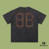 High-End Quality Balenciaga 2025 Fall Spring/Summer Collection Double B Short-Sleeve T-Shirt