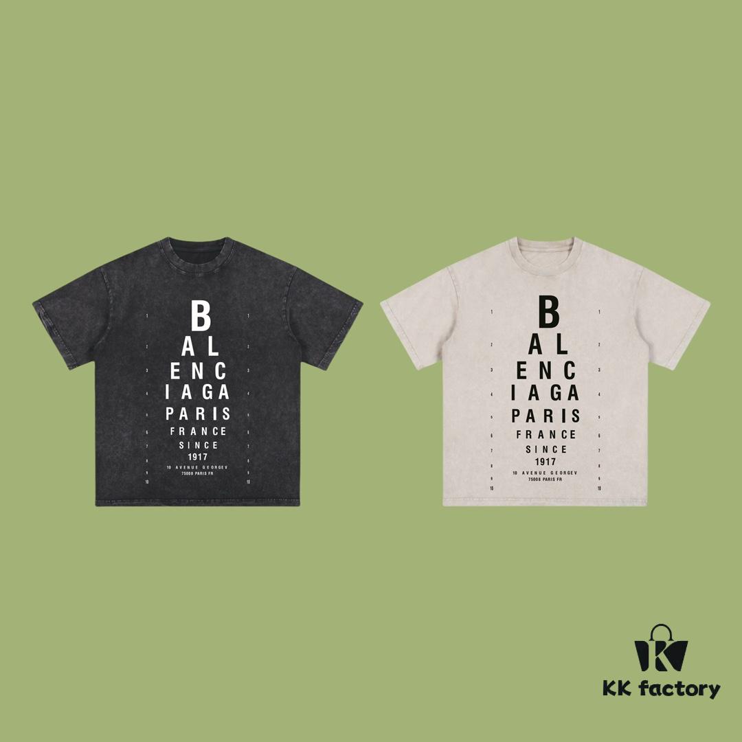 Balenciaga 2025 Fall Spring/Summer Collection Slogan 1917 Short Sleeve T-Shirt