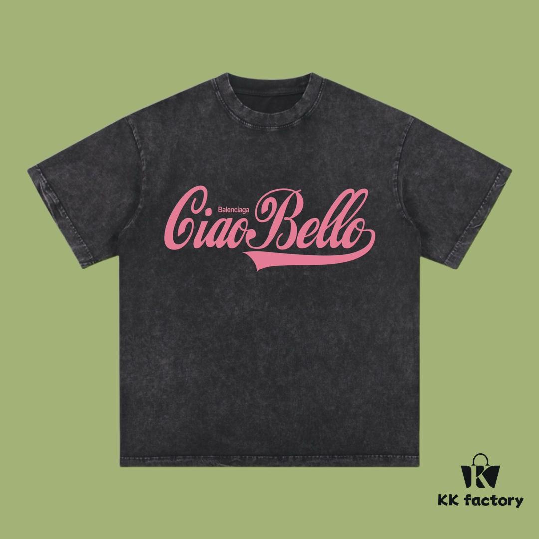 High-End Quality Balenciaga 2025 Fall Spring/Summer Collection Statement Short-Sleeve T-Shirt