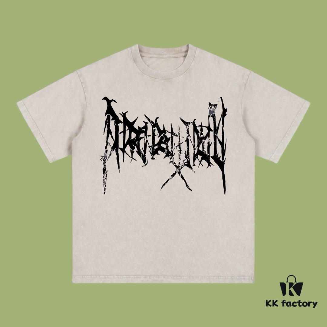 High-End Quality Balenciaga 2025 Fall Spring/Summer Collection Art Statement Short-Sleeve T-Shirt, Imported Kangnan Digital Direct-to-Garment Printing, Premium Dyed Streetwear 26s Double-Yarn 100% Cotton, Pre-Washed 300G Finished Garment Dyeing and Snow-Washed Treatment, OS Loose Fit Unisex Design