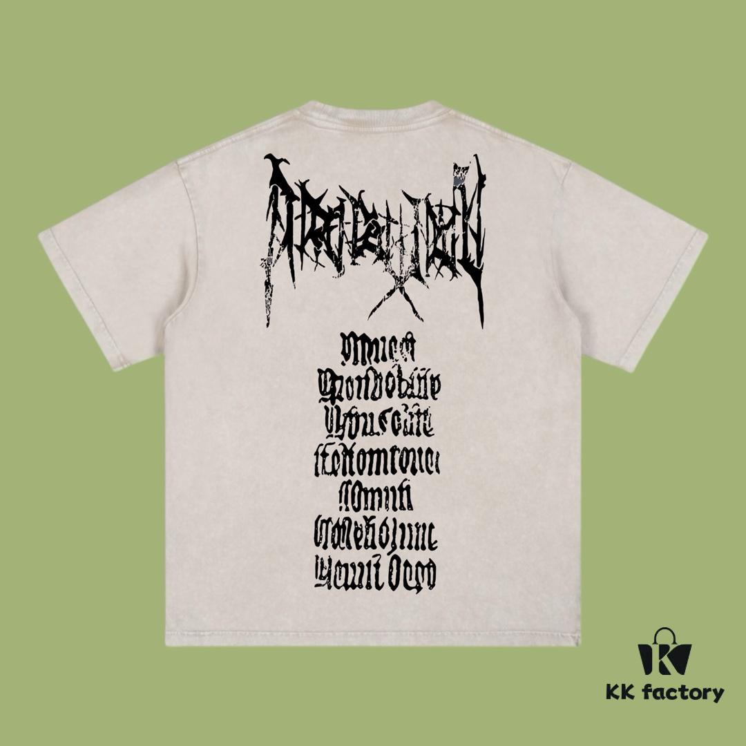 High-End Quality Balenciaga 2025 Fall Spring/Summer Collection Art Statement Short-Sleeve T-Shirt, Imported Kangnan Digital Direct-to-Garment Printing, Premium Dyed Streetwear 26s Double-Yarn 100% Cotton, Pre-Washed 300G Finished Garment Dyeing and Snow-Washed Treatment, OS Loose Fit Unisex Design