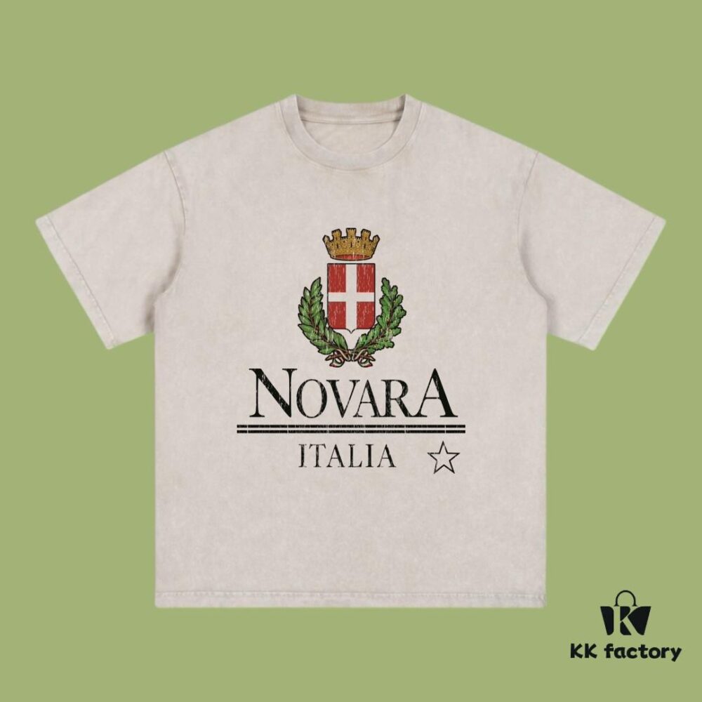 High-End Quality Balenciaga 2025 Fall Spring/Summer Collection Wheat Ear Flag Short Sleeve T-Shirt Imported Kangnun Digital Direct-to-Garment Printing Custom-Dyed High-Fashion Brand 26-Single 100% Double Yarn After-Wash 300G Garment-Dyed and Washed Snowflake Finish OS Loose Fit Unisex