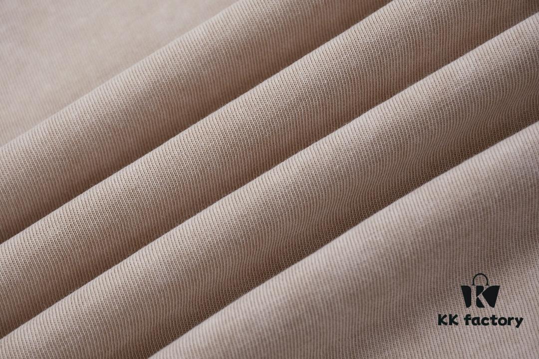 High-End Quality Balenciaga 2025 Fall Spring/Summer Collection Wheat Ear Flag Short Sleeve T-Shirt Imported Kangnun Digital Direct-to-Garment Printing Custom-Dyed High-Fashion Brand 26-Single 100% Double Yarn After-Wash 300G Garment-Dyed and Washed Snowflake Finish OS Loose Fit Unisex