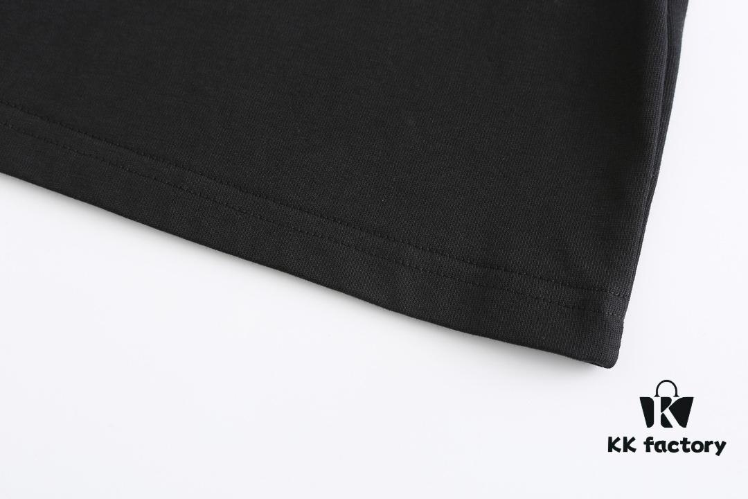 High-End Quality Balenciaga 2025 Fall Spring/Summer Collection 3D Buckle Short-Sleeve T-Shirt, Distinct from Regular Print, Made of Custom-Woven 270G 32-Count Double-Yarn Pure Cotton Fabric, Loose Fit Unisex Design