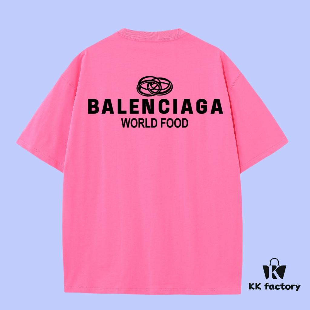 High-End Quality Balenciaga 2025 Fall Spring/Summer Collection Ring Splice Short Sleeve T-Shirt, Distinct from Regular Prints, Crafted in Custom-Woven 270G 32-Count Double-Yarn Pure Cotton Fabric, Loose Fit Unisex Design