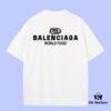 High-Quality Balenciaga 2025 Fall Spring/Summer Collection Ring Short-Sleeve T-Shirt, Distinct from Regular Prints, Made of Custom-Woven 270G 32-Thread Double-Yarn Pure Cotton Fabric, Relaxed Fit Unisex Design
