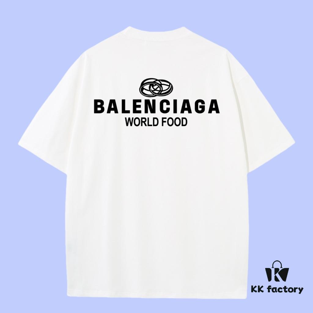 High-Quality Balenciaga 2025 Fall Spring/Summer Collection Ring Short-Sleeve T-Shirt, Distinct from Regular Prints, Made of Custom-Woven 270G 32-Thread Double-Yarn Pure Cotton Fabric, Relaxed Fit Unisex Design