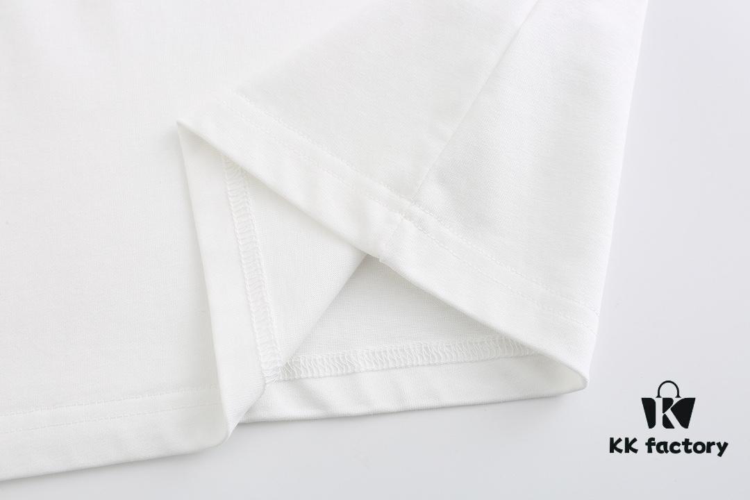 High-Quality Balenciaga 2025 Fall Spring/Summer Collection Ring Short-Sleeve T-Shirt, Distinct from Regular Prints, Made of Custom-Woven 270G 32-Thread Double-Yarn Pure Cotton Fabric, Relaxed Fit Unisex Design