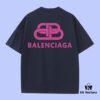 High-End Quality Balenciaga 2025 Fall Spring/Summer Collection Buckle Short-Sleeve T-Shirt, Distinct from Regular Print, Custom-Woven 270G 32-Thread Double-Yarn Pure Cotton Fabric, Loose Fit Unisex Design