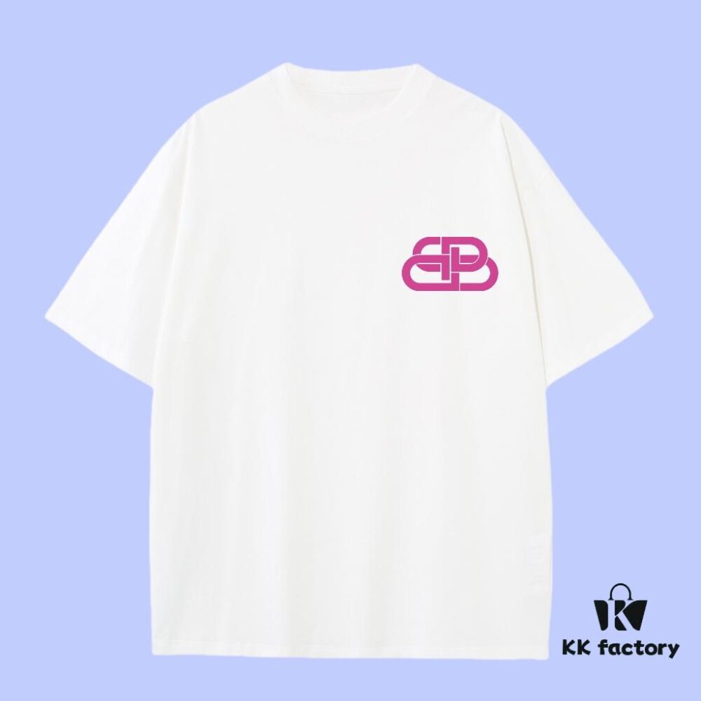 High-End Quality Balenciaga 2025 Fall Spring/Summer Collection Buckle Short-Sleeve T-Shirt, Distinct from Regular Print, Crafted in Custom-Woven 270G 32-Thread Double-Yarn Pure Cotton Fabric, Relaxed Fit Unisex Design