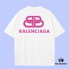 High-End Quality Balenciaga 2025 Fall Spring/Summer Collection Buckle Short-Sleeve T-Shirt, Distinct from Regular Print, Crafted in Custom-Woven 270G 32-Thread Double-Yarn Pure Cotton Fabric, Relaxed Fit Unisex Design