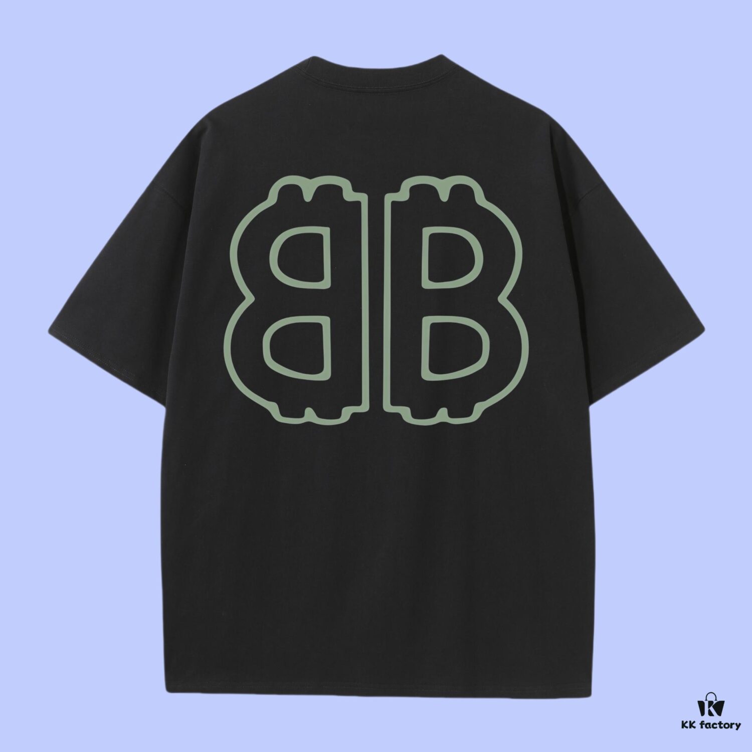 High-End Quality Balenciaga 2025 Fall Spring/Summer Collection Double-B Short-Sleeve T-Shirt, Distinct from Regular Prints, Made of Custom-Woven 270G 32-Count Double-Yarn Pure Cotton Fabric, Loose Fit Unisex Design