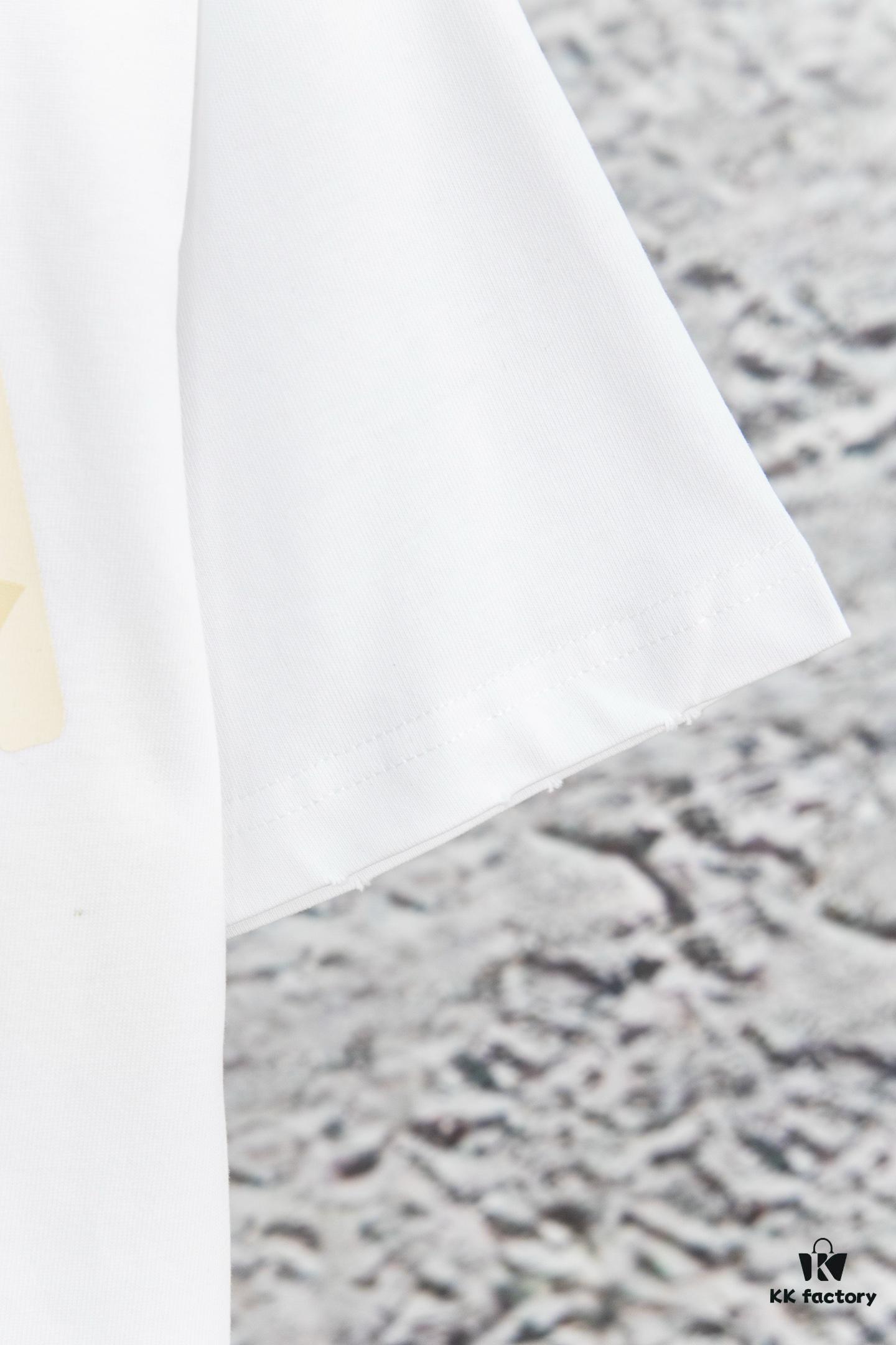 Balenciaga Tape Logo Distressed Short Sleeve T-Shirt