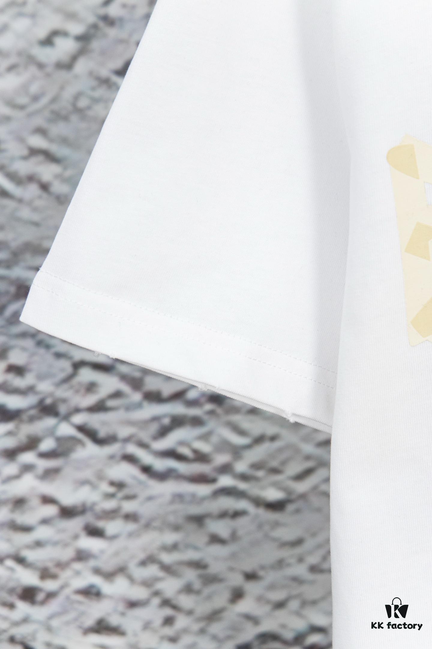 Balenciaga Tape Logo Distressed Short Sleeve T-Shirt