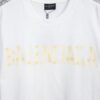 Balenciaga Tape Logo Distressed Short Sleeve T-Shirt