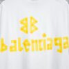 Balenciaga Tape Logo Distressed Short Sleeve T-Shirt