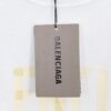 Balenciaga Tape Logo Distressed Short Sleeve T-Shirt