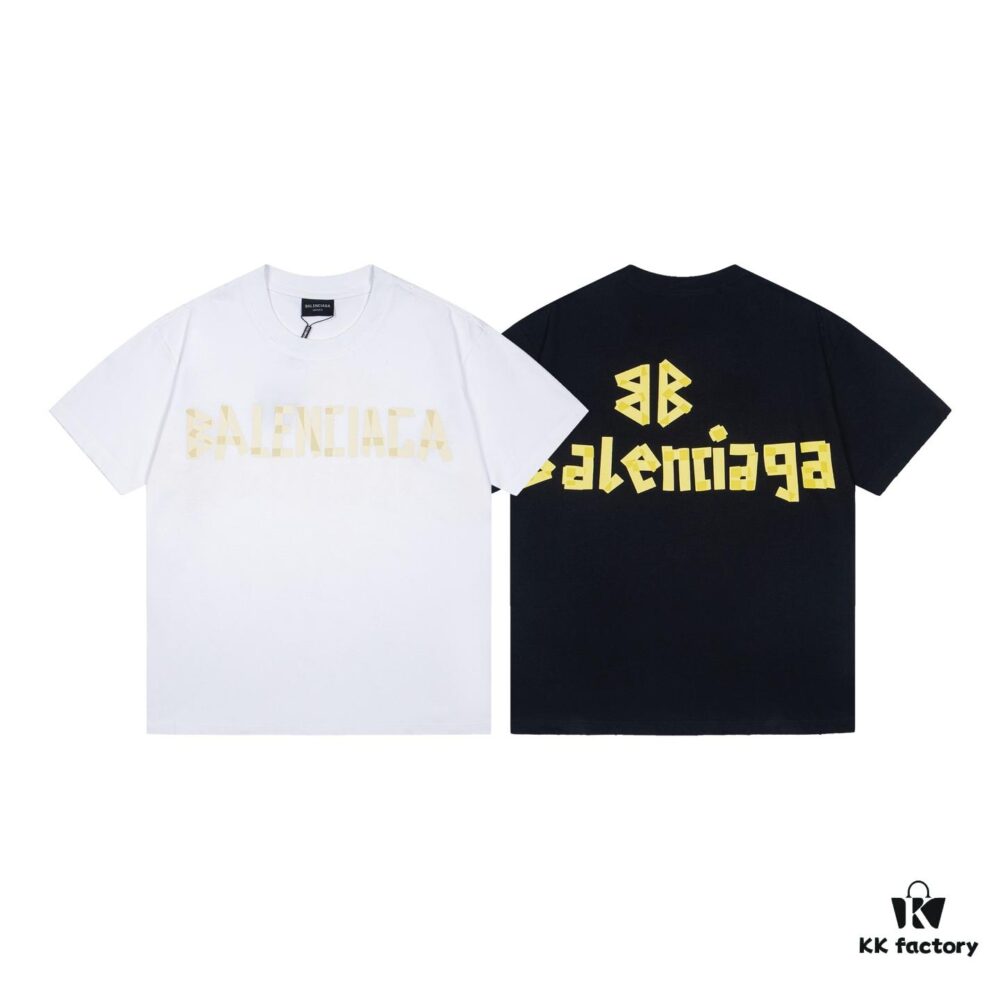 Balenciaga Tape Ripped Short Sleeve T-Shirt