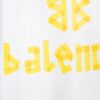 Balenciaga Tape Logo Distressed Short Sleeve T-Shirt