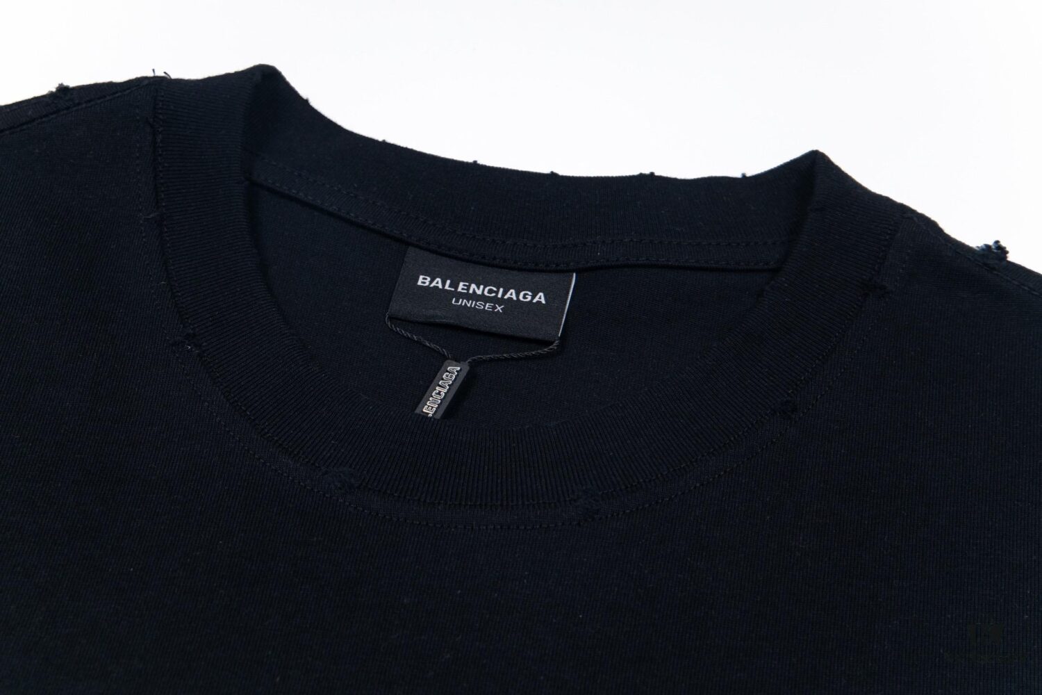Balenciaga Tape Ripped Short Sleeve T-Shirt