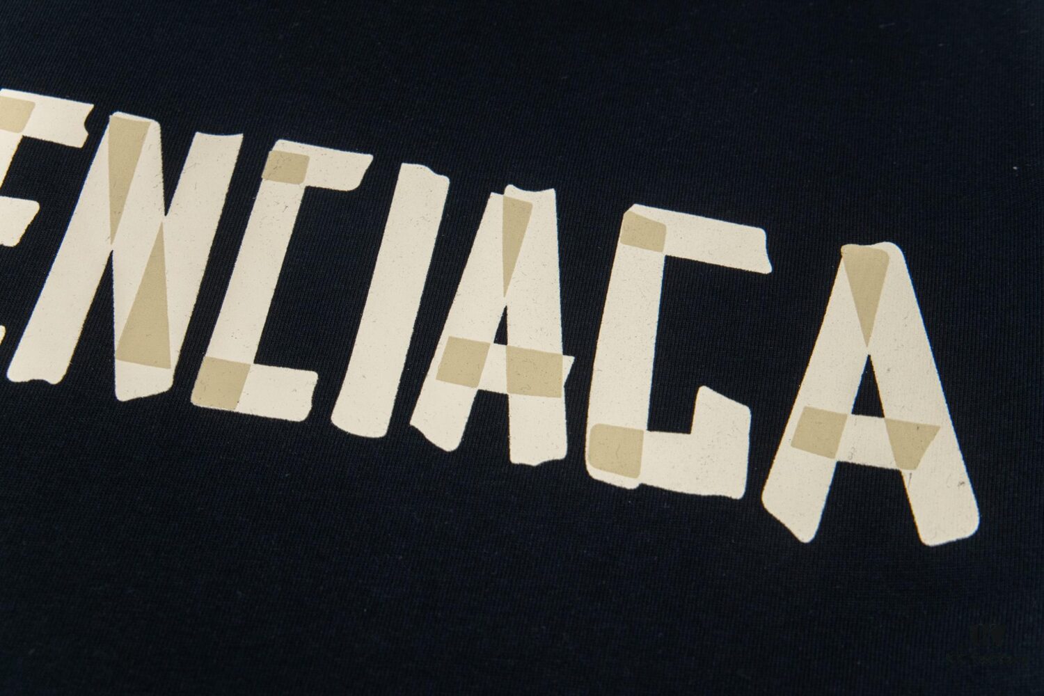 Balenciaga Tape Ripped Short Sleeve T-Shirt