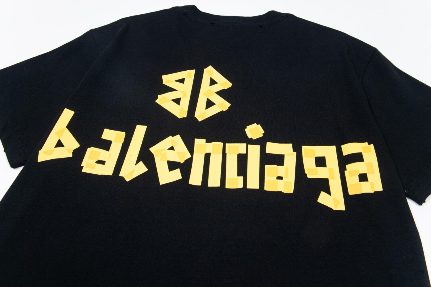 Balenciaga Tape Ripped Short Sleeve T-Shirt