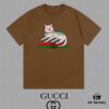 GUCCI 25SS Master-Designed New Arrival Printed Round-Neck Short-Sleeve T-Shirt, 300g High-Quality Fabric