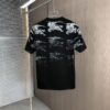 BURBERRY 2025 Spring/Summer New Arrival Round Neck Short Sleeve T-Shirt with All-Over Dot Print, Made from 320g Double-Yarn Combed Cotton Fabric, Slightly Loose Fit, Soft and Substantial Fabric Texture, Unisex Design