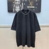 BALENCIAGA 2025SS New Arrival Letter Tape Print Distressed Washed Hole Unisex Cotton Loose Short Sleeve T-Shirt